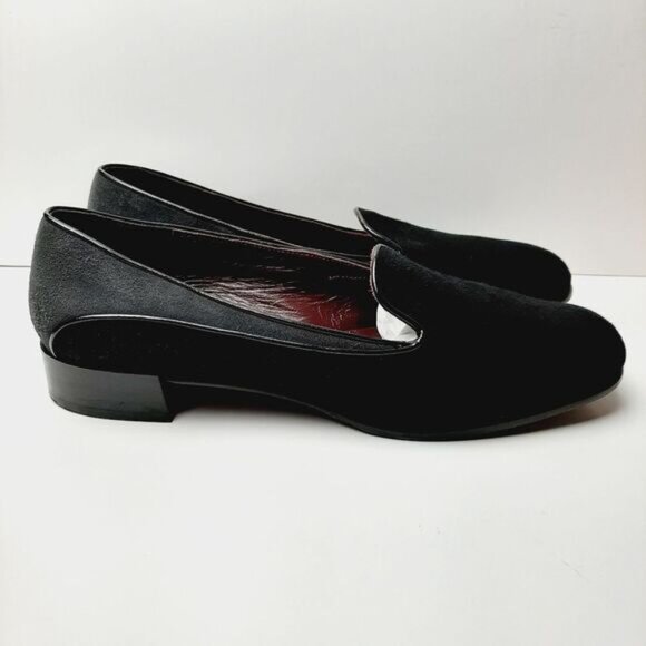 ROBERTO CAPUCCI Italy Genuine Suede Leather Low Heel Smoking Loafers Sz 7.5 B - Picture 3 of 15